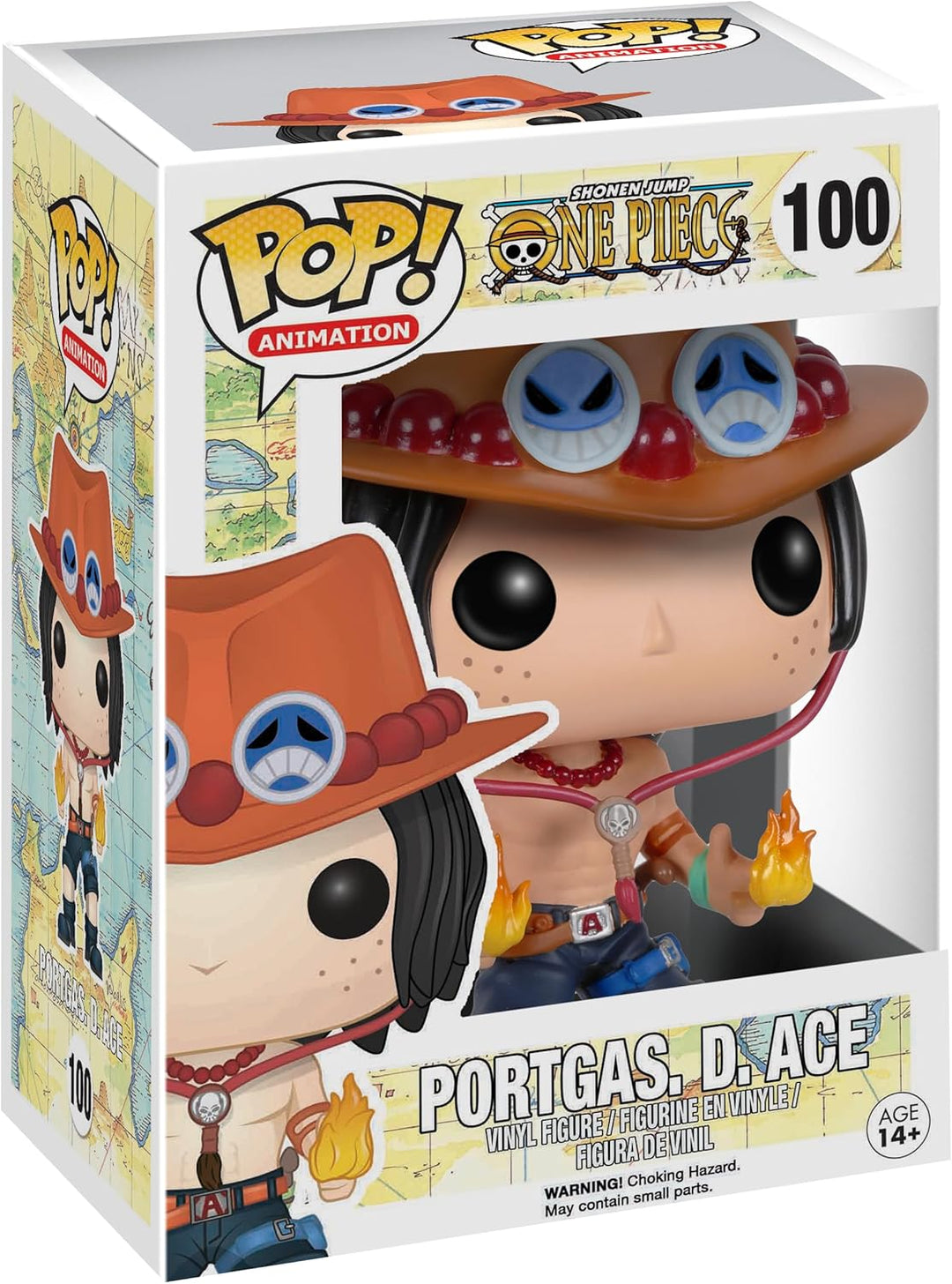 Funko Pop! Animation: One Piece - Portgas D. Ace - Vinyl-Sammelfigur - Geschenkidee - Offizielle Han