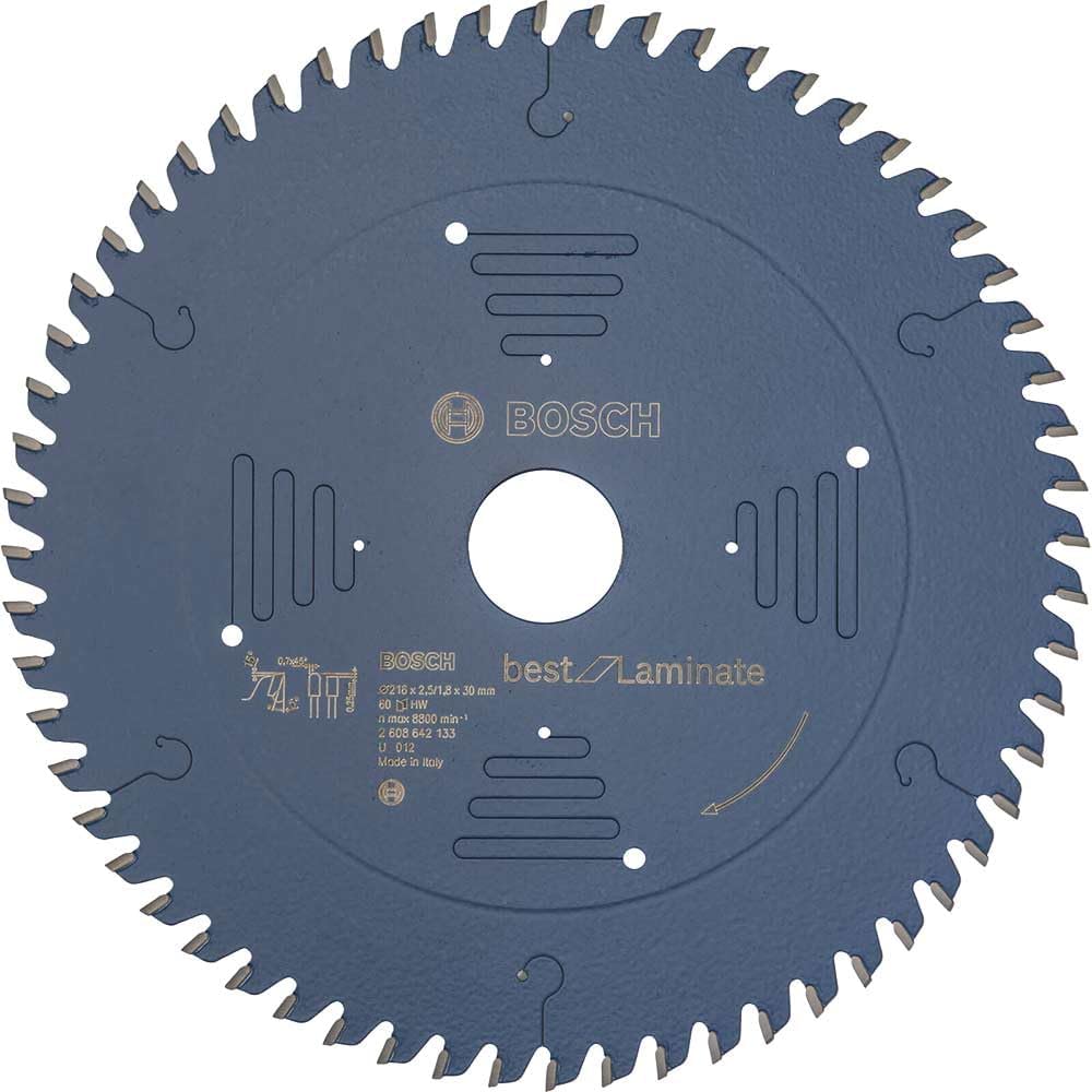 Bosch Professional 2608642133 Kreissägeblatt Best for Laminate 216 x 30 x 2.5/1.8 mm Z60TR-F, 216 x
