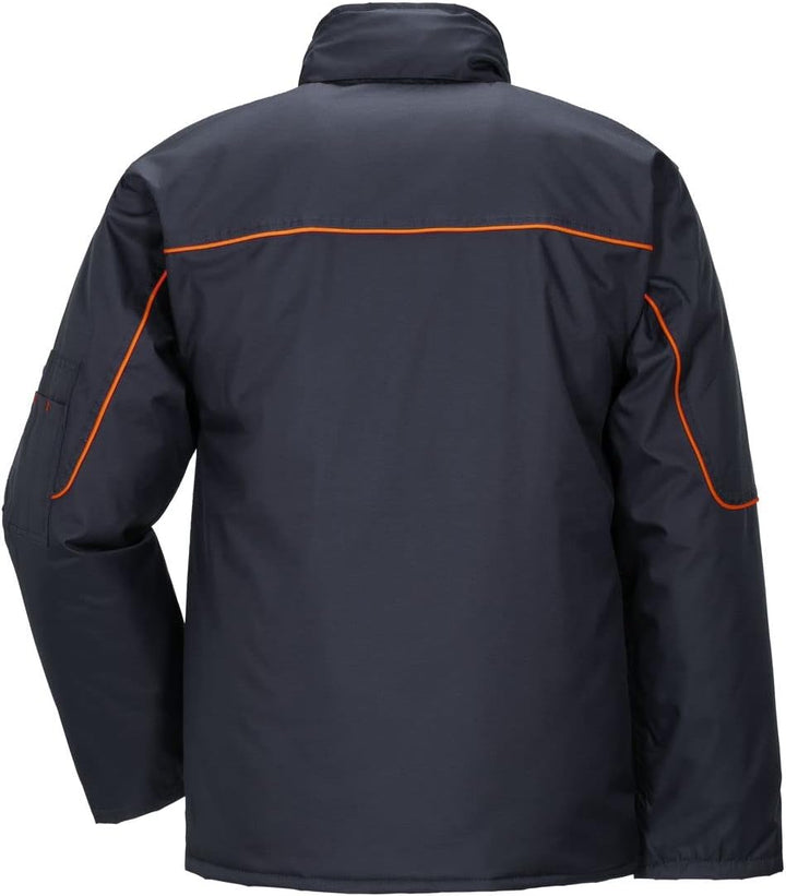 Planam Outdoor Winter Men's Piper Jacket Many Colours 3XL Marine/Orange, 3XL Marine/Orange