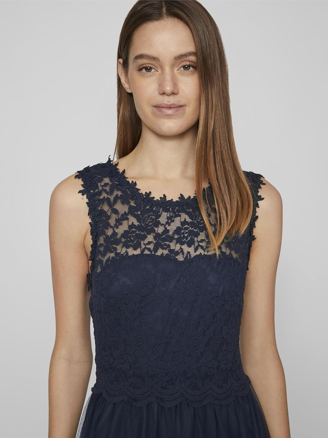 Vila Female Maxikleid VILYNNEA Spitzen 34 Total Eclipse 1, 34 Total Eclipse 1