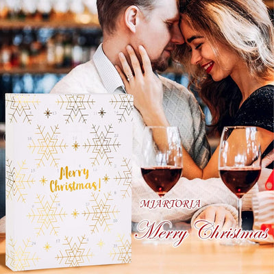 MJARTORIA Schneeflocke Schmuck Adventskalender 2023 Weihnachtskalender für Damen Frauen Mädchen Weih