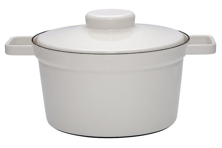 Riess, 2106-211, Topf mit Deckel, Durchmesser 24 cm, Inhalt 3.5 Liter, LIGHT GREY, AROMAPOTS, Trueho