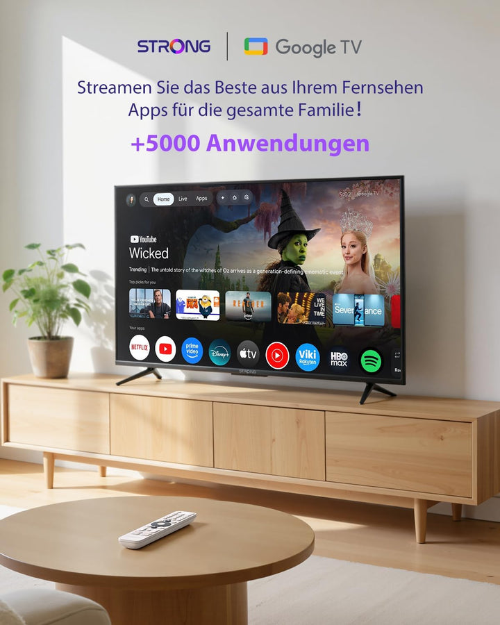STRONG LEAP-AIR 4K UHD TV Stick, Android 11, WiFi, Google Sprachassistent, HDR10+, Dolby Audio & Dol