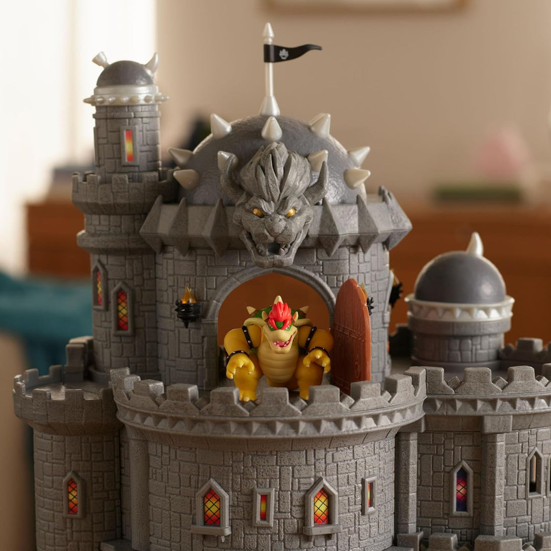 Super Mario Galaxy“-Film Bowser-Schloss-Spielset, offiziell lizenziert von Jakks Pacific, enthält ei