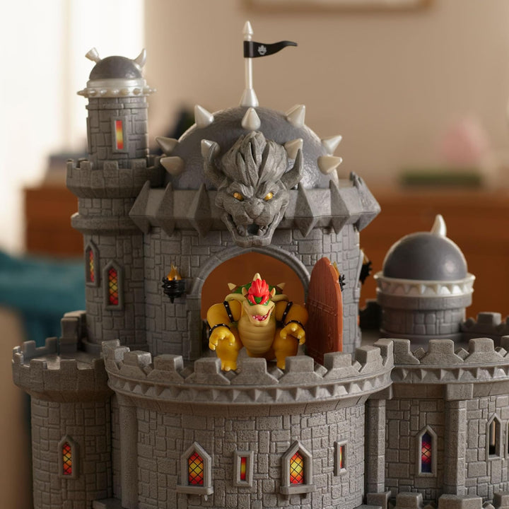 Super Mario Galaxy“-Film Bowser-Schloss-Spielset, offiziell lizenziert von Jakks Pacific, enthält ei
