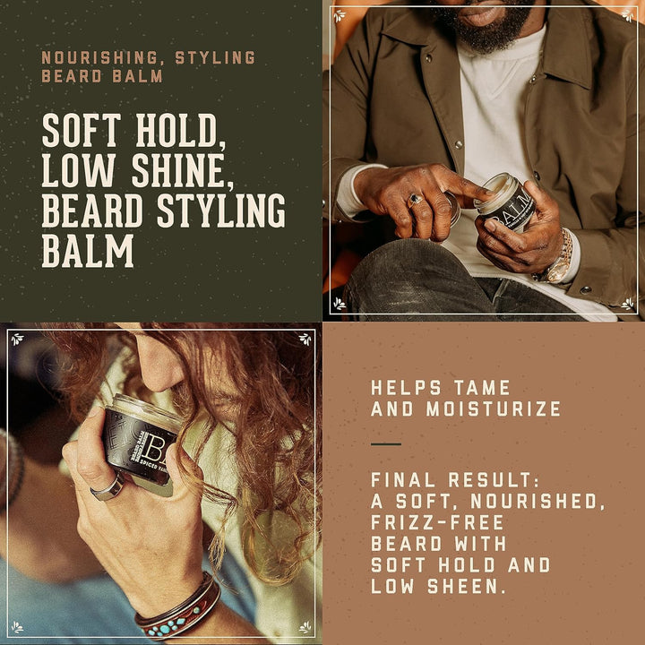 18.21 Man Made Beard Balm - Spiced Vanilla for Men 2 oz Balm