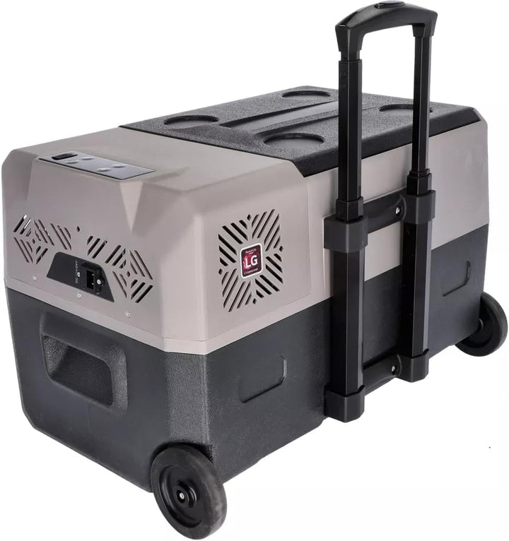 BERGER Kompressor Kühlbox B30-T 29 L │ 12V, 24V, 230V Stecker │ Elektrische Auto Kühlbox mit Rollen
