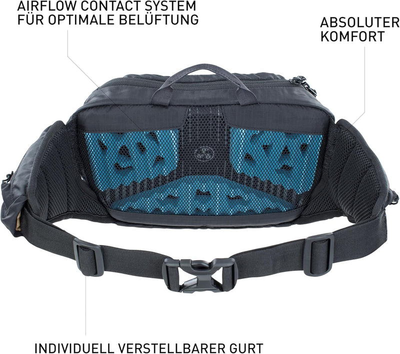 EVOC HIP Pack 3 und HIP Pack PRO 3 Hüfttasche Bauchtasche für Bike-Touren & Trails (3L Fassungsvermö