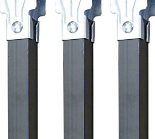 IMEX EL ZORRO 4 Füsse für Lattenrost, ohne Rollen, Metall, neutral, 39x5x3 cm 39x5x3 cm Neutral, 39x