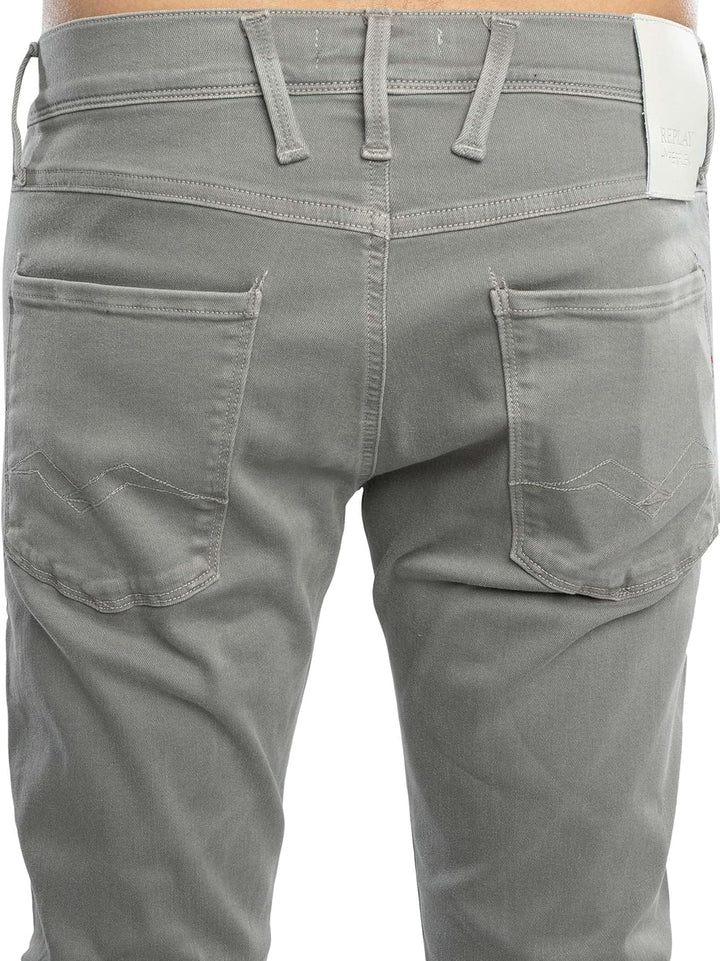 Replay Herren Anbass Hyperflex Colour Xlite Jeans 28W / 34L 214 Dim Grey, 28W / 34L 214 Dim Grey