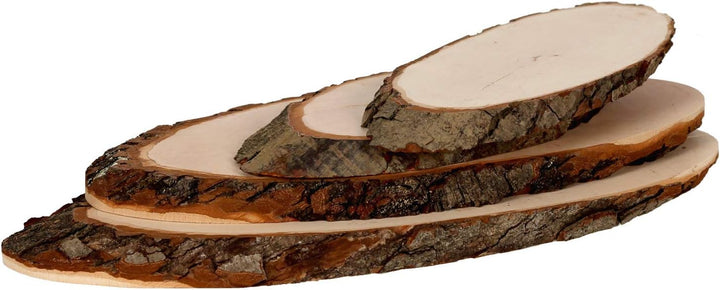 Bütic Holzscheibe Esche oval B-Ware - Rindenscheibe Baumscheibe geschliffen Holzbrett ca. 90cm lang,