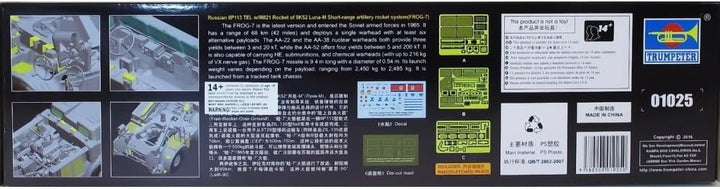 Trumpeter 001025 1/35 9P113 Tel W/9M21 Rakete auf Frog-7, verschieden