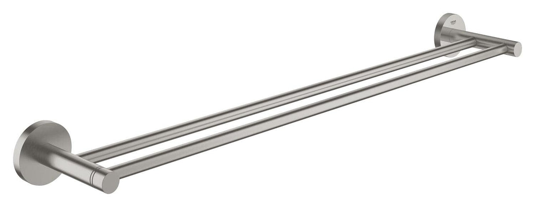 GROHE Start - Doppel- Badetuchhalter (Stichmass 600mm, Material: Metall, inkl. Schrauben und Dübel),