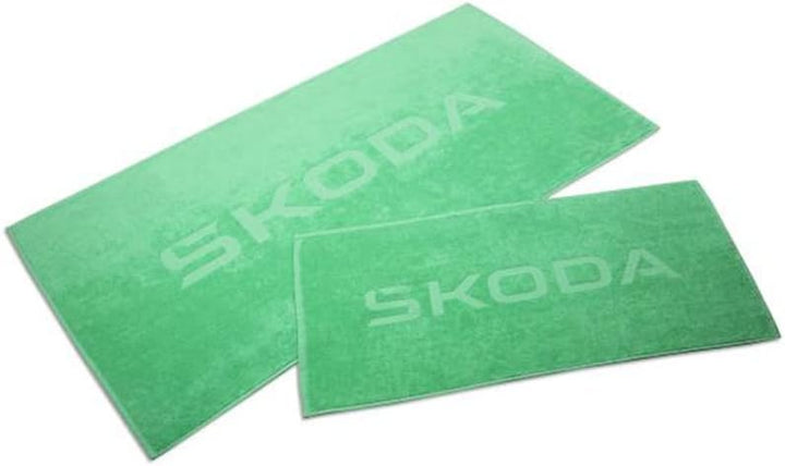 Skoda 6U0084500622 Badetuch Handtuch Strandtuch Baumwolle, Electric-grün
