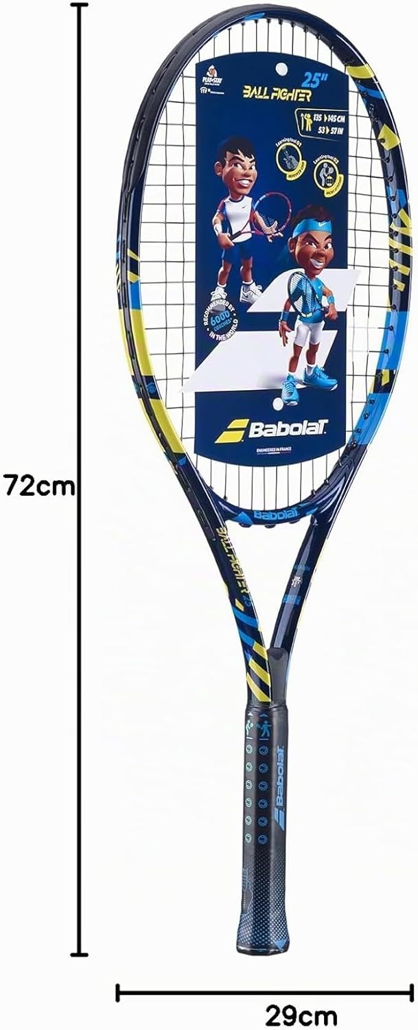 Babolat, Tennisschläger Modell Ballfighter, Grösse 17", Blau/Rot, Verbundmaterial, Ideal für Kinder,