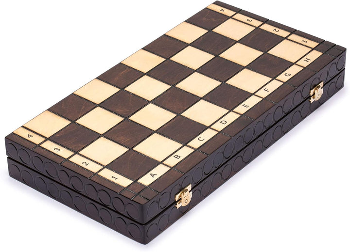 Husaria European International Chess Holzspielset King's Classic - 45 Zentimeter Grosses Schachspiel