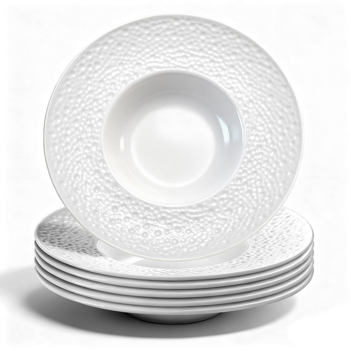 Berglander Suppenschalen Set mit 6, wiederverwendbare 260ml Kunststoff-Multipurpose-Teller für Pilzs