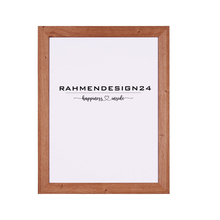 Rahmendesign24 Bilderrahmen Rio 50x60 Eiche Natur Fotorahmen, Wechselrahmen, Posterrahmen, Puzzlerah