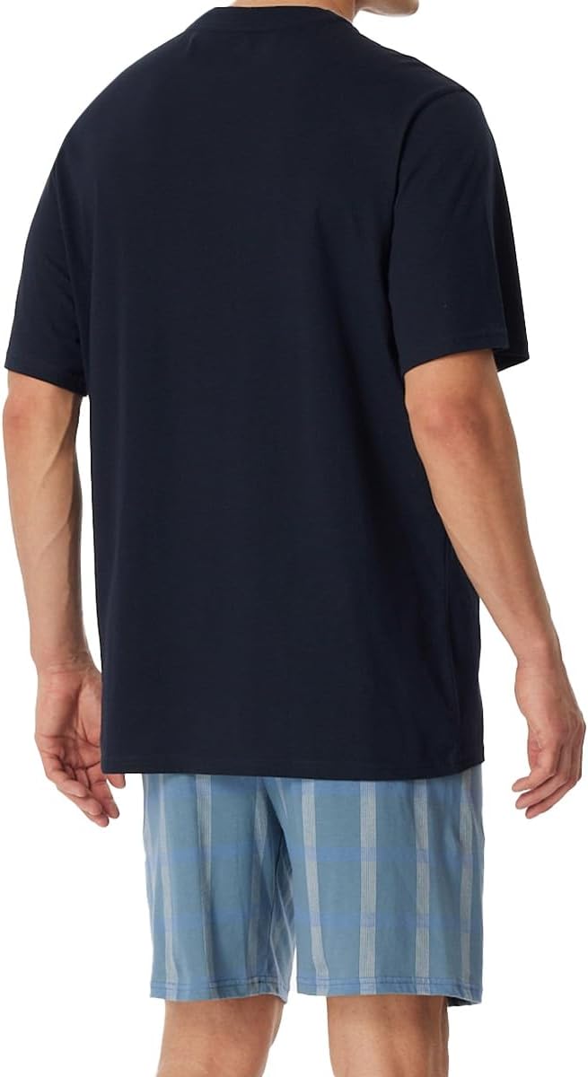 Schiesser Herren Schlafanzug kurz Rundhals - Nightwear Set 58 Admiral_180261, 58 Admiral_180261