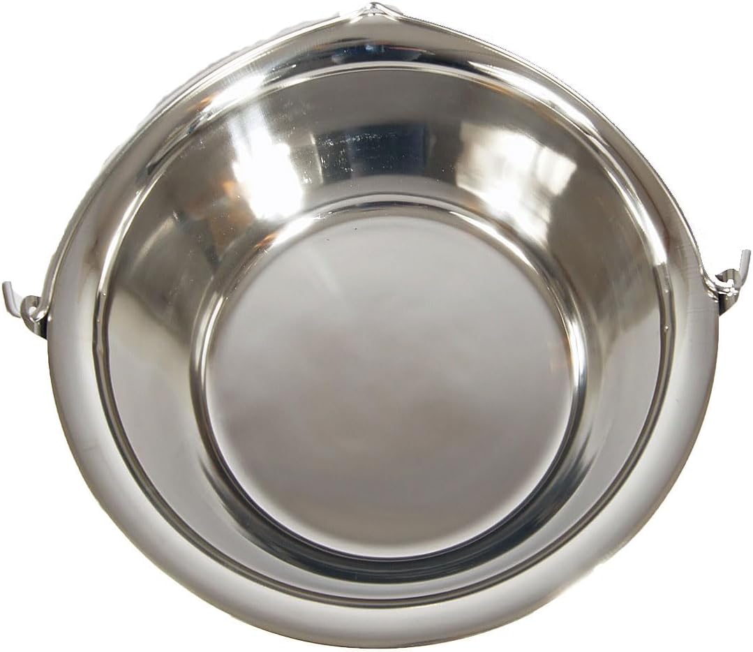 Ungarischer Gulaschkessel Topf Edelstahl Hordentopf Servierkessel Suppentopf 20 Liter