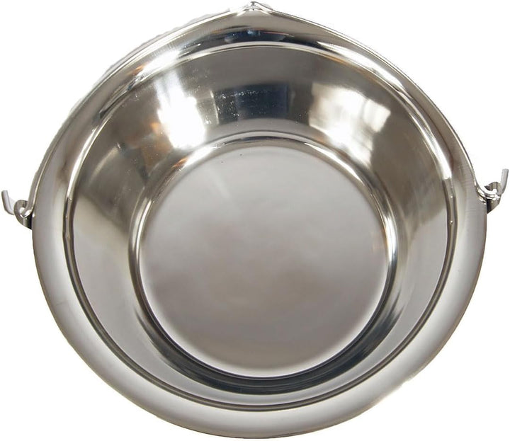 Ungarischer Gulaschkessel Topf Edelstahl Hordentopf Servierkessel Suppentopf 20 Liter