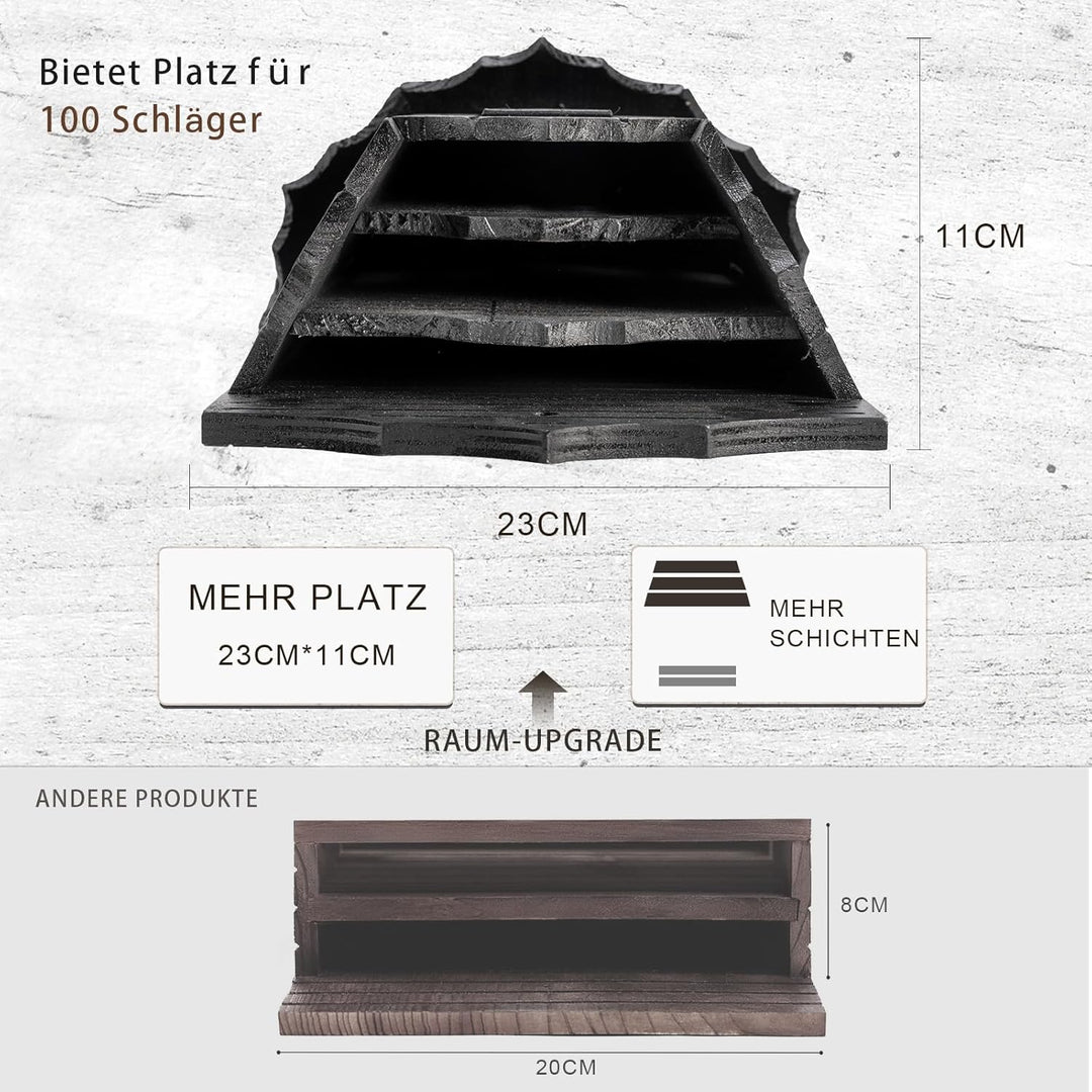 VIREESR Fledermaushäuser aus Holz für den Aussenbereich, grosse Dreikammer-Box, perfekt entworfen, u