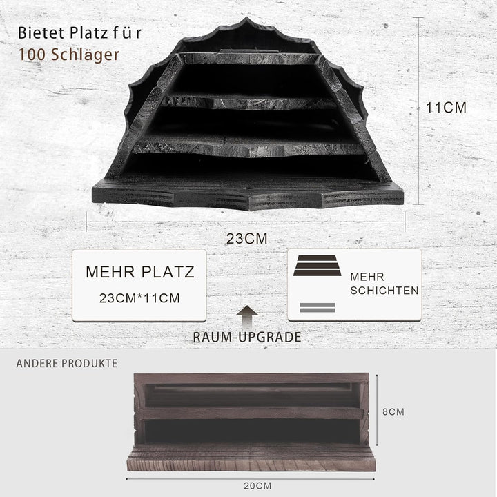 VIREESR Fledermaushäuser aus Holz für den Aussenbereich, grosse Dreikammer-Box, perfekt entworfen, u