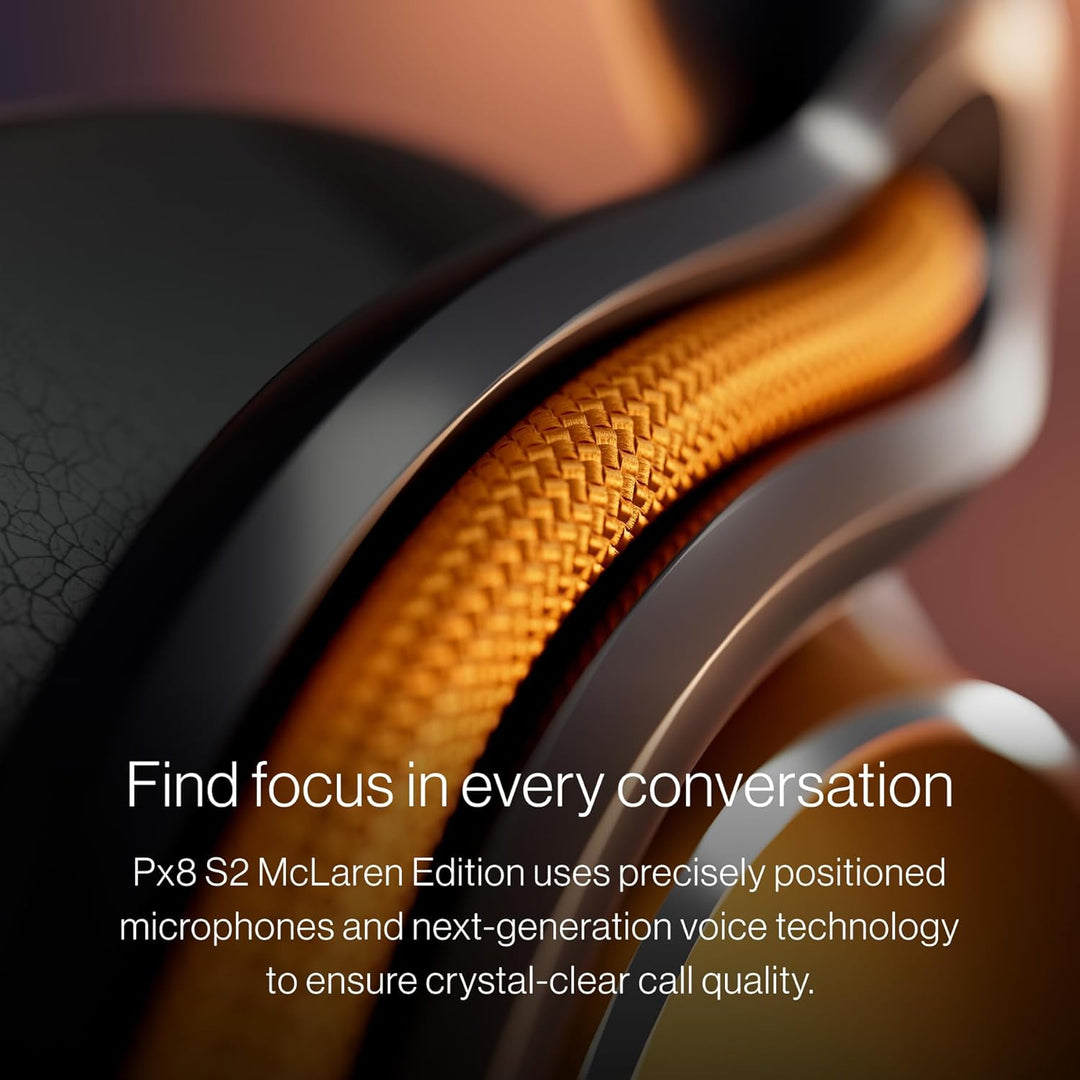 Bowers & Wilkins Px8 S2 McLaren Edition Kabellose Noise-Cancelling Over-Ear Kopfhörer mit Bluetooth