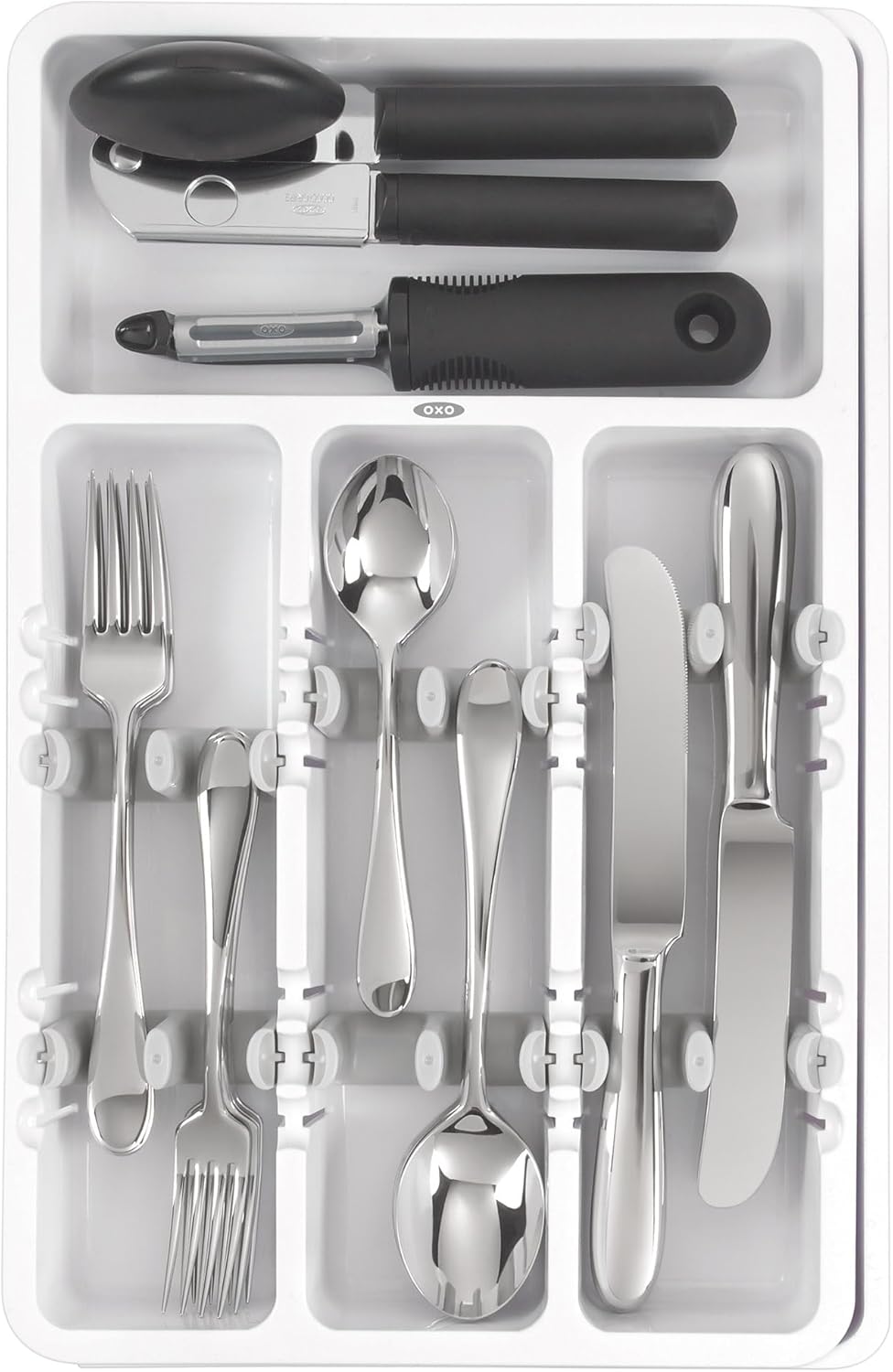 OXO Good Grips Erweiterbarer Besteckkasten, Erweiterbarer Besteckkasten