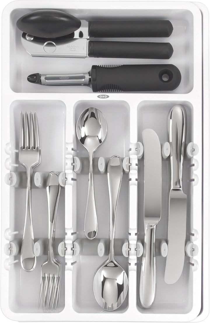 OXO Good Grips Erweiterbarer Besteckkasten, Erweiterbarer Besteckkasten