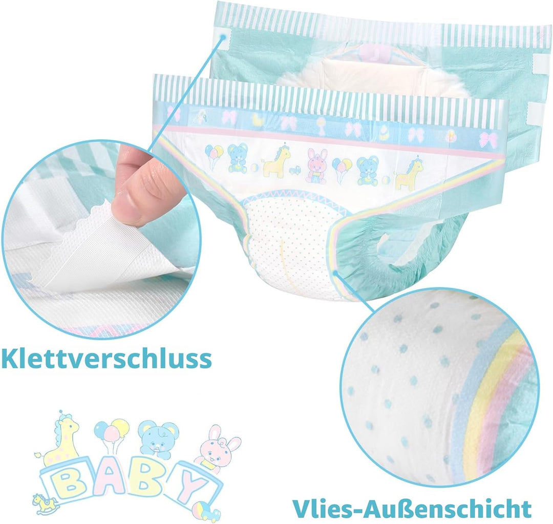 LittleForBig Verstellbarer Klettverschluss Erwachsenen Gedruckten Windeln 10 Stück - Baby Parade (X-