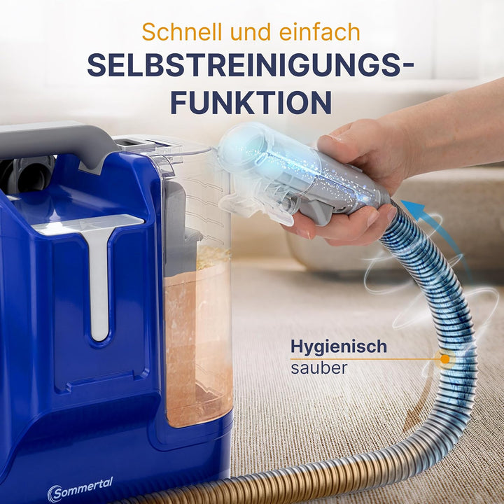 MultiCleaner WS450 5in1 Gerät für Teppiche, Treppen, Polster, Sofa, Auto, Tiere, Flecken, Leistungss