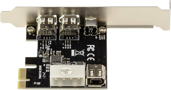 KALEA-INFORMATIQUE PCI Express PCIe auf FireWire 400 IEEE1394a 2+1 6-Punkt- und 4-Punkt-Ports Contro