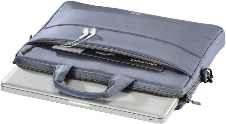 Hama Unisex Toronto Notebook Tasche (1er Pack) 13,3'' / 34 cm Grau Blau, 13,3'' / 34 cm Grau Blau