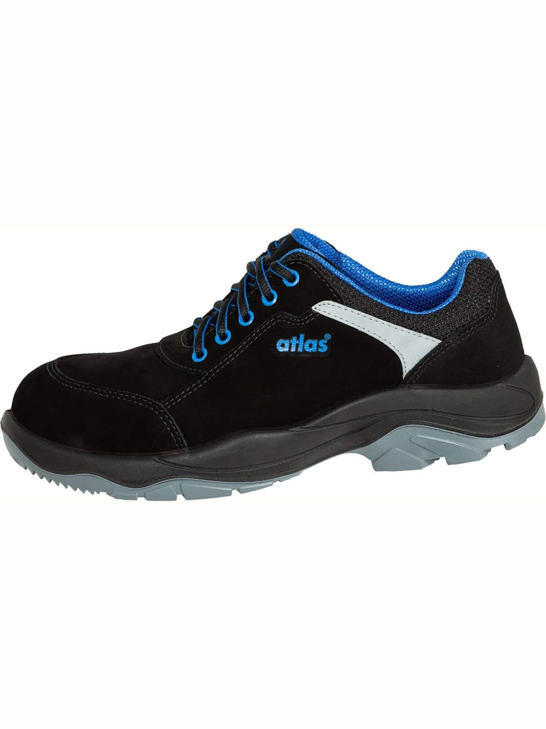 Atlas Halbschuh alu-tec 625 ESD S3 W.10 Gr.47 Schwarz Blau 47 EU Einfarbig, Schwarz Blau 47 EU Einfa