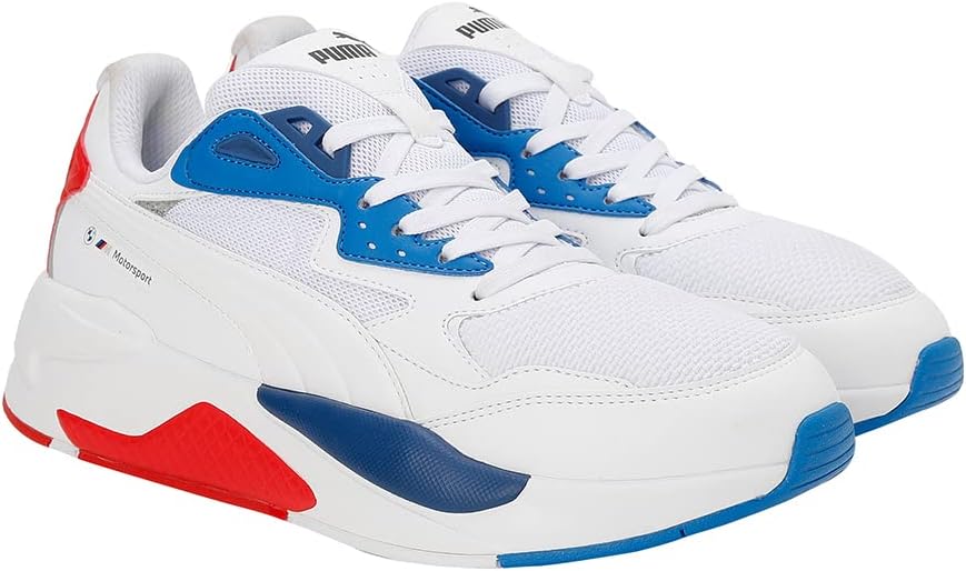 PUMA Herren BMW MMS X-ray Speed Sneaker 40.5 EU Puma White Pro Blue Pop Red, 40.5 EU Puma White Pro