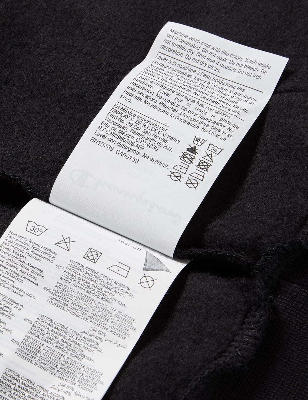 Champion Jungen Kapuzenpullover Legacy- Classic Logo 104-110 Schwarz, 104-110 Schwarz