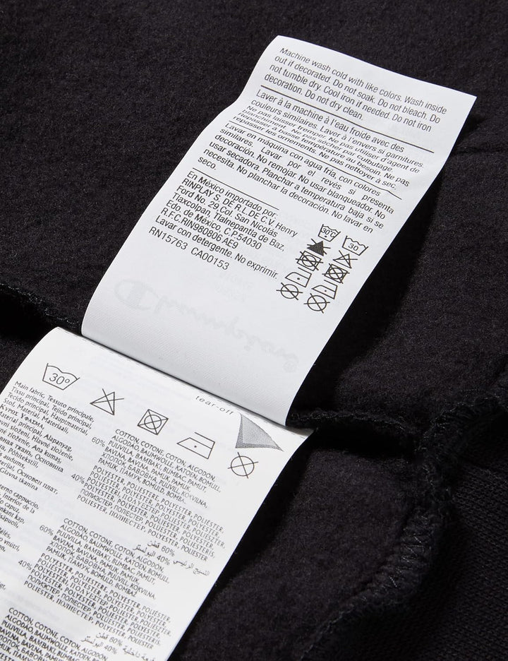 Champion Jungen Kapuzenpullover Legacy- Classic Logo 104-110 Schwarz, 104-110 Schwarz