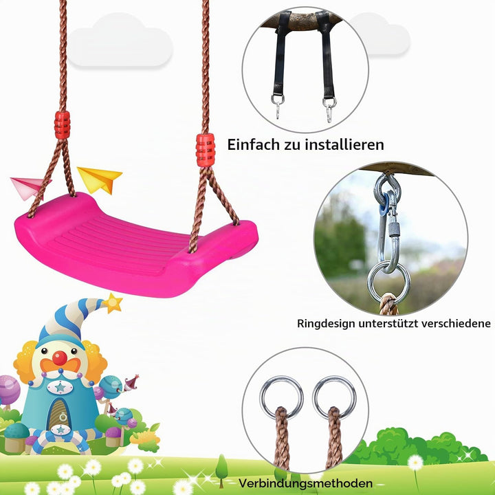 Schaukel Garten Kinderschaukel Schaukelsitz Schaukelbrett Brettschaukel für Kinder zum Schaukeln Out
