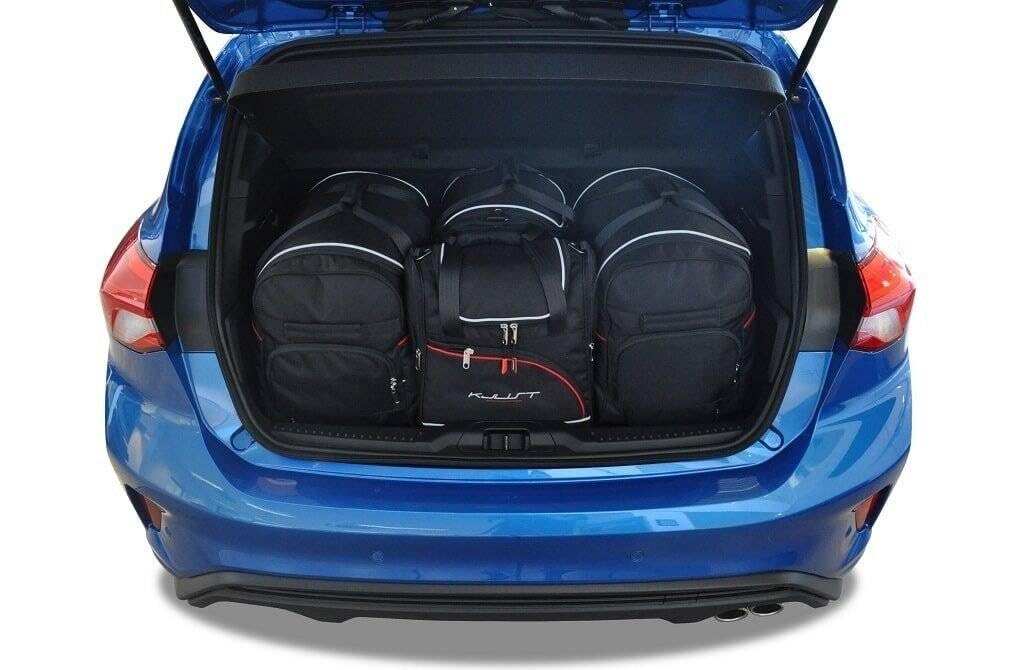 KJUST Dedizierte Reisetaschen 4 stk kompatibel mit FORD FOCUS HATCHBACK IV 2018+