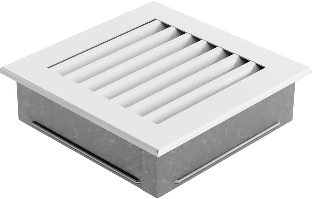 KRATKI Lüftungsgitter Kamingitter Fresh 17cm x 17cm Weiss 17 x 17 cm Weiss, 17 x 17 cm Weiss