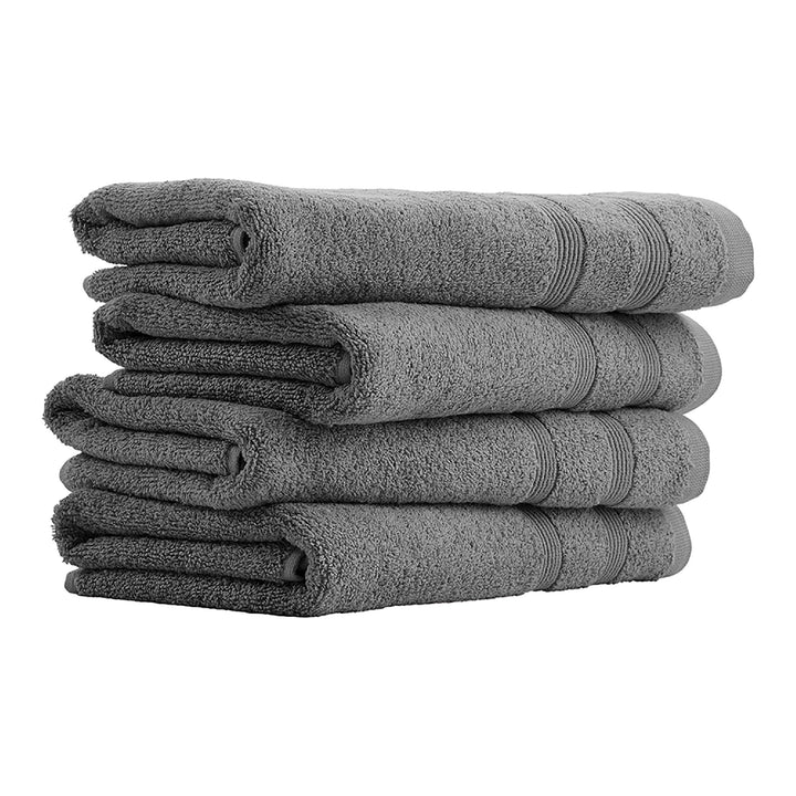 uncover by Schiesser Handtücher Brooklyn im 4er Set aus weichem Baumwoll-Frottier, Made IN Green, Fa