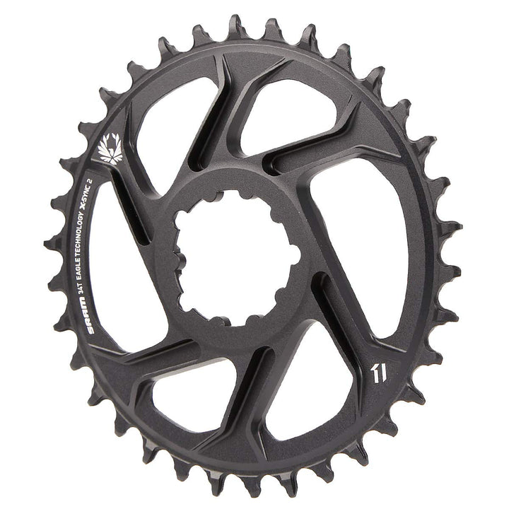 Sram Eagle X-Sync 34T Direktmontage Off-Set Boost Aluminium 12-Fach Kettenblatt - Schwarz, 3 mm Schw