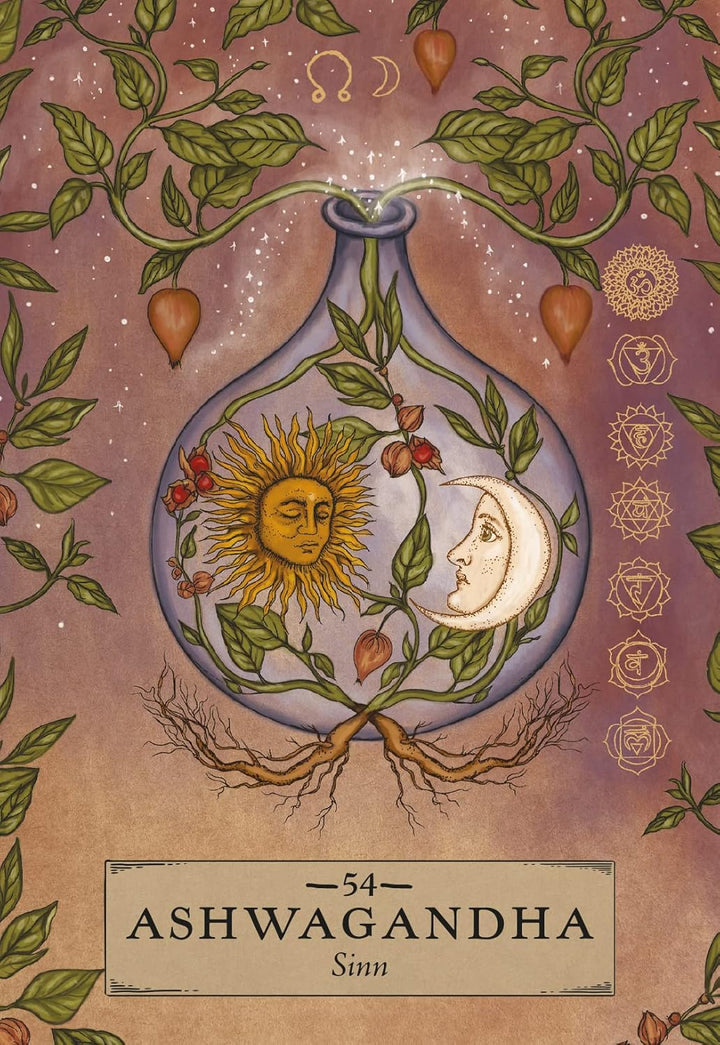 Herbal Astrology Orakel: 55 Karten mit Botschaften und Anleitungen (Stülpdeckelschachtel mit Goldprä