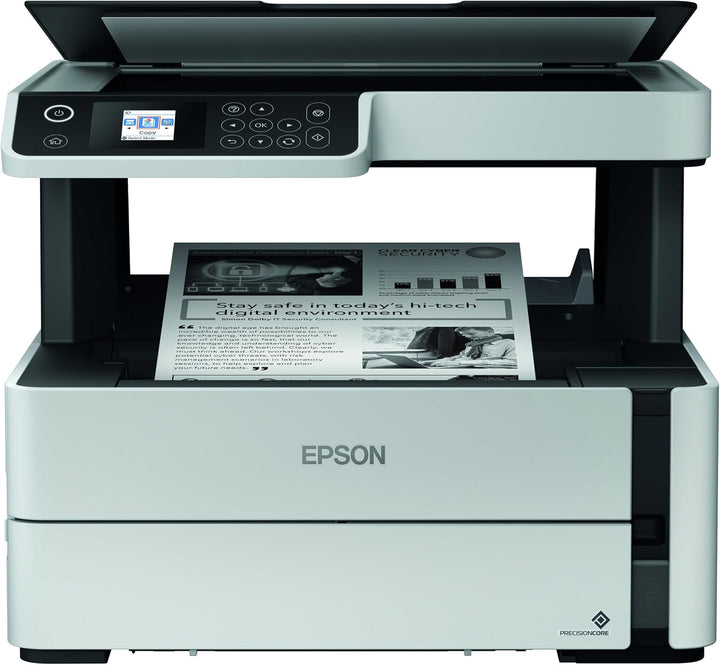 Epson EcoTank ET-M2170 nachfüllbarer 3-in-1-Schwarzweissdrucker (Scanner, Kopierer, DIN A4, Duplex,