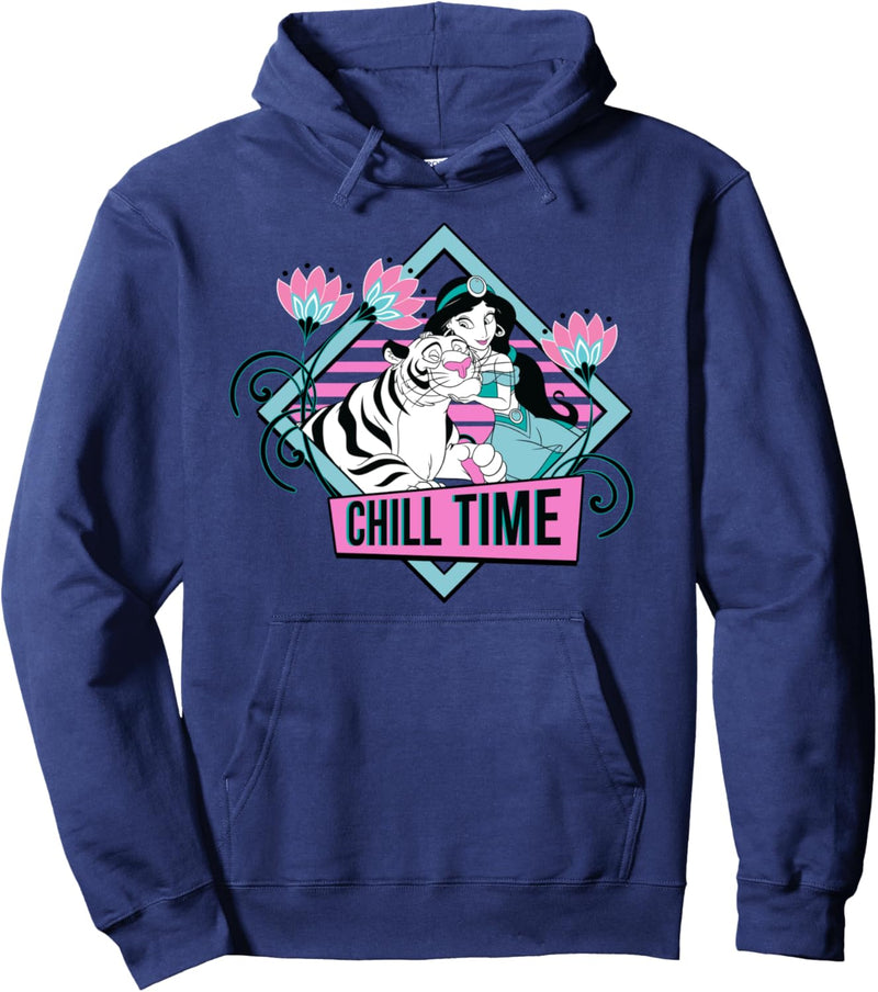 Disney Aladdin Jasmine And Rajah Chill Time Pullover Hoodie