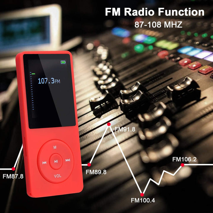 8GB Tragbare MP3 Musik Player, Support bis zu 64GB SD Speicherkarte, Lossless Sound HiFi MP3 Player,
