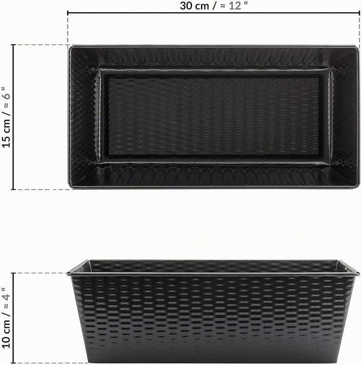 Grizzly Brotbackform, Kastenform 30 x 15 cm, sauerteigbeständig, antihaft, hoher Rand, Kastenbackfor
