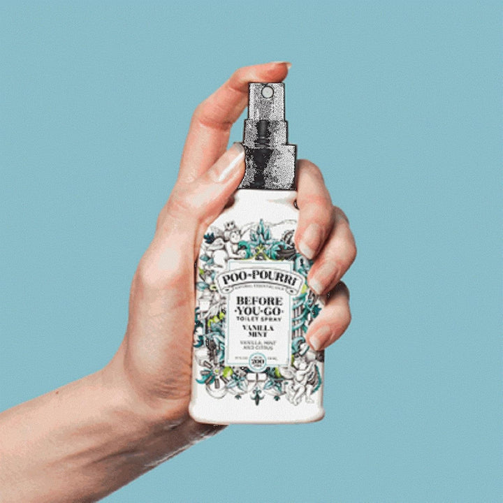 Poo-Pourri Before-You-Go WC-Spray 4 oz Vanille-Minzduft Vanilla Mint Scent 118 ml (1er Pack), Vanill