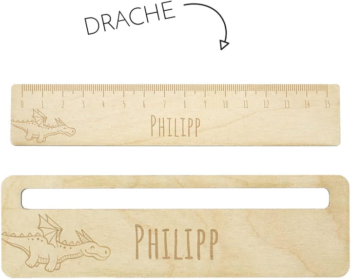 Dein Lieblingsteil Lesehilfe und Lineal Jungs (Set DRACHE Lesehilfe + Lineal), Set DRACHE Lesehilfe